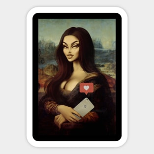 Mona Lisa is not the same Sticker